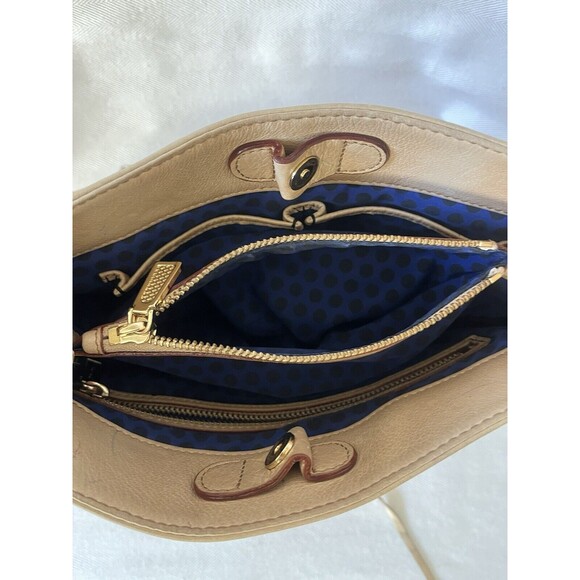 Rebecca Minkoff Leather Crossbody Shoulder Bag Gold Chain Strap Zipper Expander - Picture 7 of 12